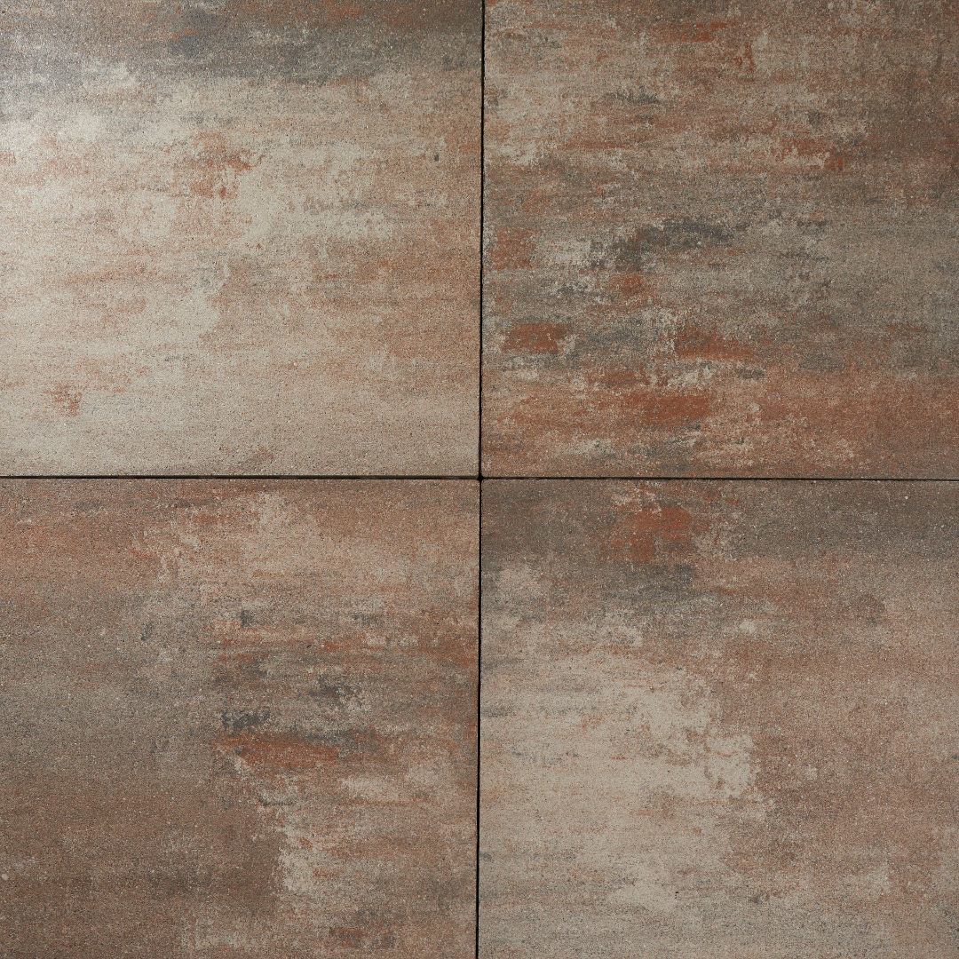 Allemagne Betontegel Bruin gevlamd