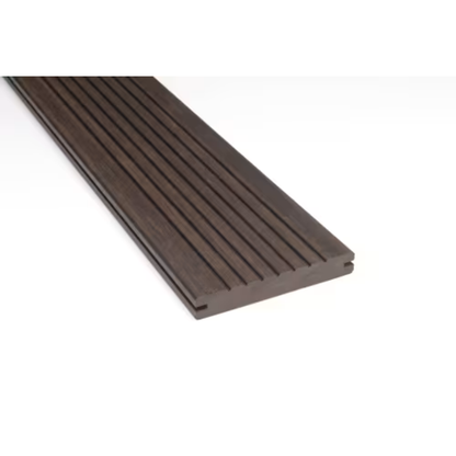 Bamboe Terrasplank Dark Chocolate gegroefd