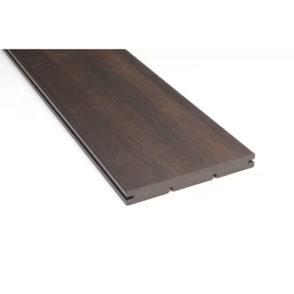 Bamboe Terrasplank Dark Chocolate gegroefd