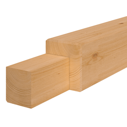 Douglas paal geschaafd hoekstaander met keep 14.5x14.5x234.5cm (kopie)