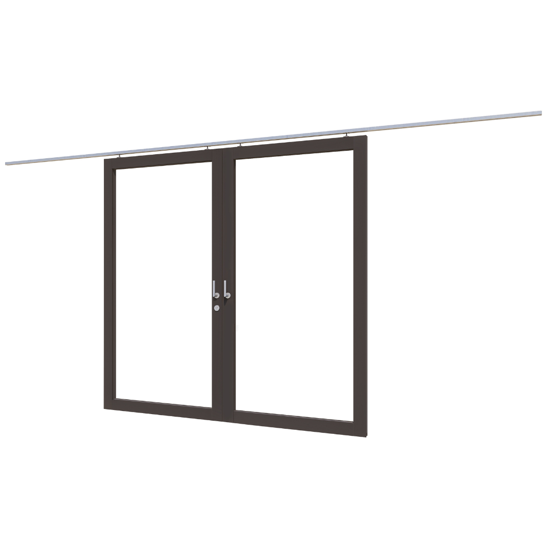 Steellook schuifdeur dubbel