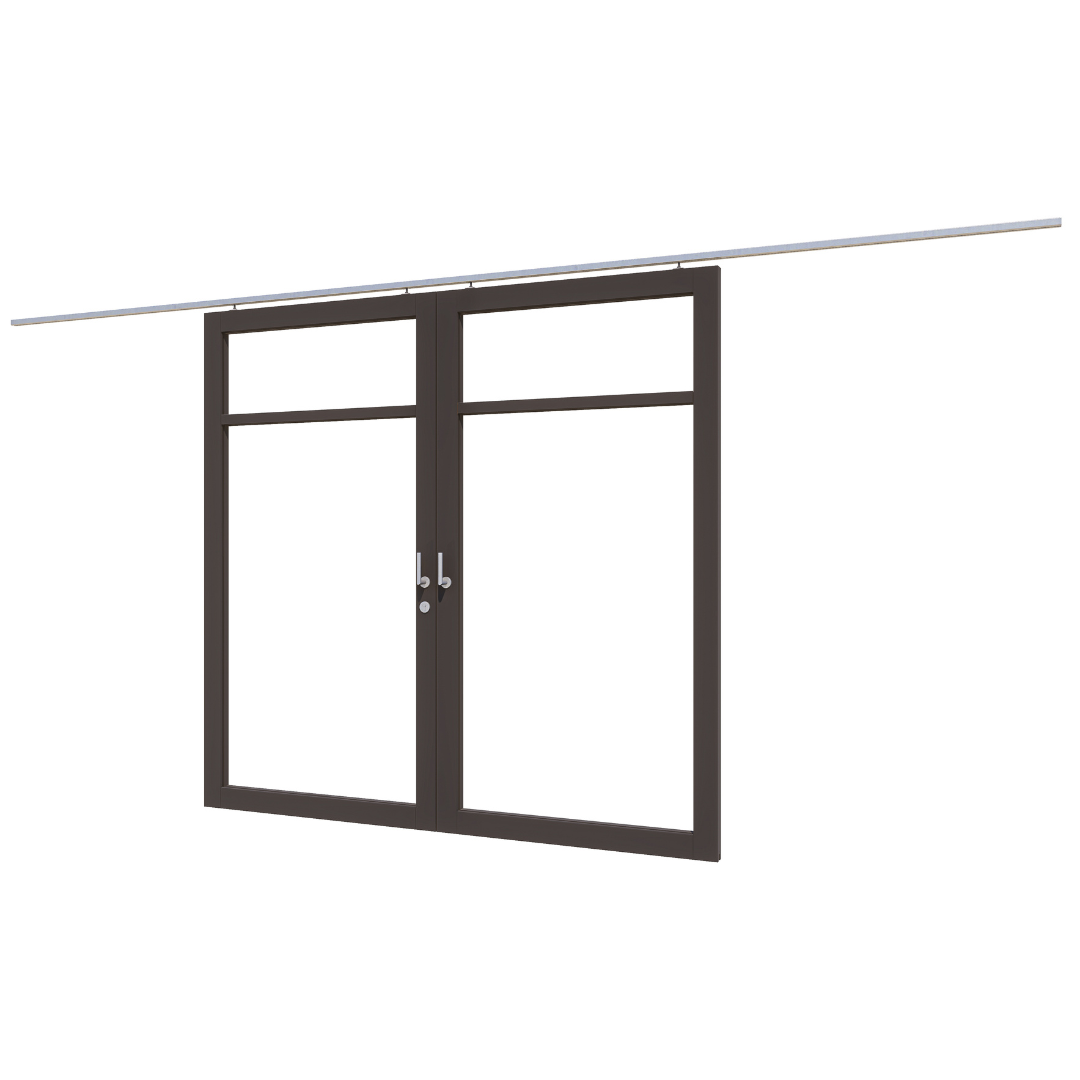 Steellook schuifdeur dubbel