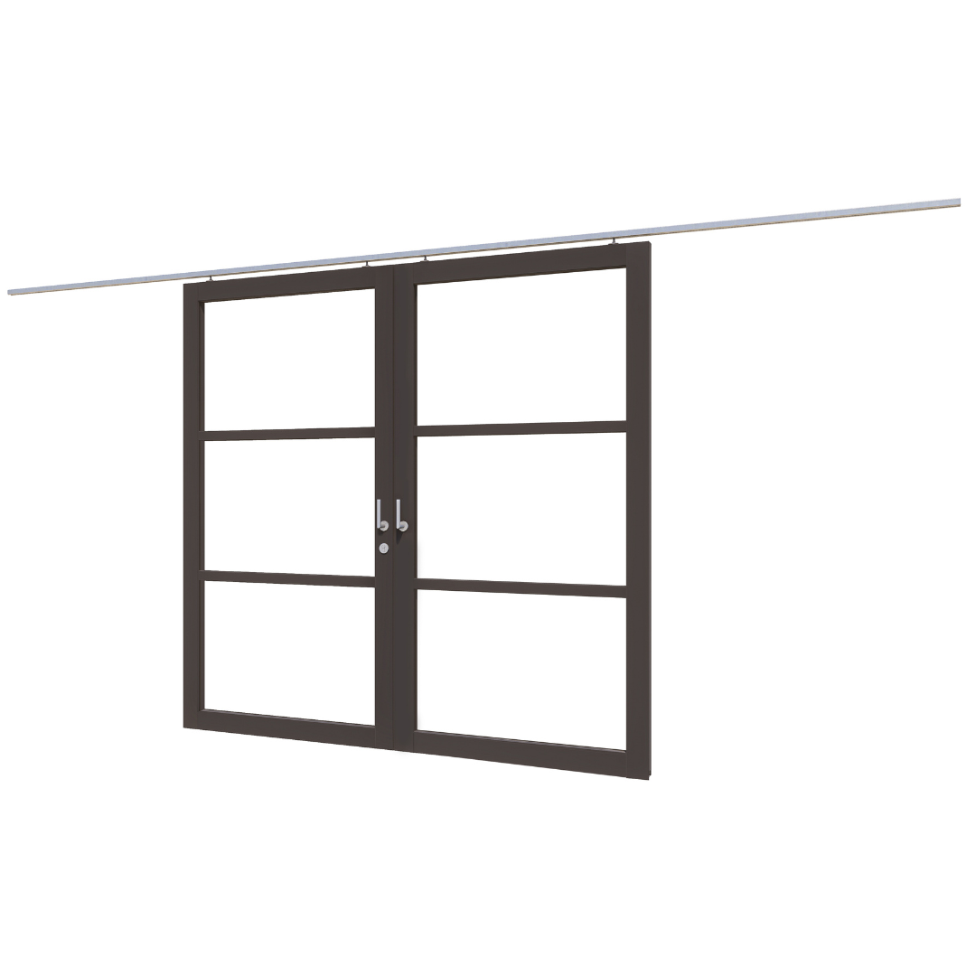Steellook schuifdeur dubbel