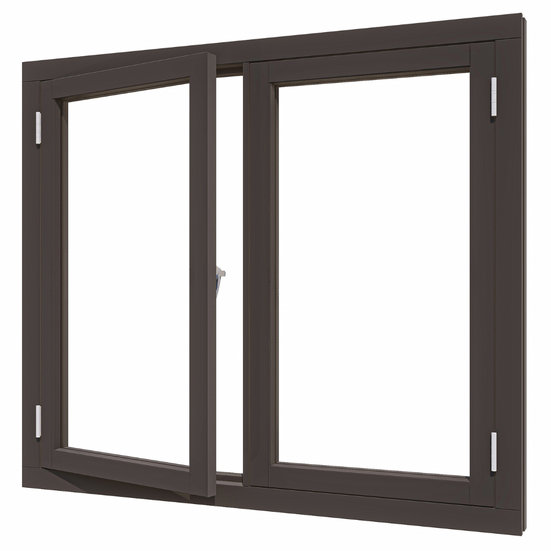 Steellook vleugelraam dubbel